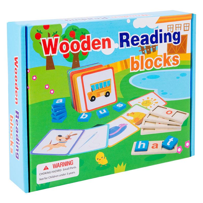 Holz Kinder Frühpädagogik Puzzle Rechtschreibspiel Baustein Englisch Rechtschreibung Alphabet Kognitive Rechtschreibung