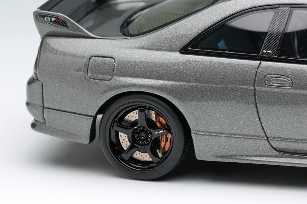 Make Up EIDOLON Nissan SKYLINE BCNR33 CRS 2022 Dark Metal Gray Finished Model EM770 1/43 GT-R (NISMO Version)