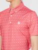 FootJoy Tie Print Lyle Polo Cape Size M Men's Shirt, Red, (FJ-S21-S02)