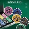 300-Piece Poker Chips Set, Poker Set with Mat, Chips, Two Card Decks, Dealer, Five Dices