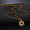 LIKGREAT Star of David Pendant Necklace for Women Men Israel Magen Hexagram Symbol  Je Necklaces Religion Amulet Jewelry