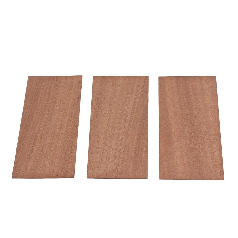 3PCS Sapele Wood Guitar Veneer Wood Color Guitar Head Veneer For Guitar Headstock
