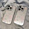 Pink Big Flower Phone Case For IPhone 17 Air 16 15 Pro 14 Plus 13 12 11 X Xr Xs Max 8 7 SE Soft Cover Case Funda 16 15 14 Plus