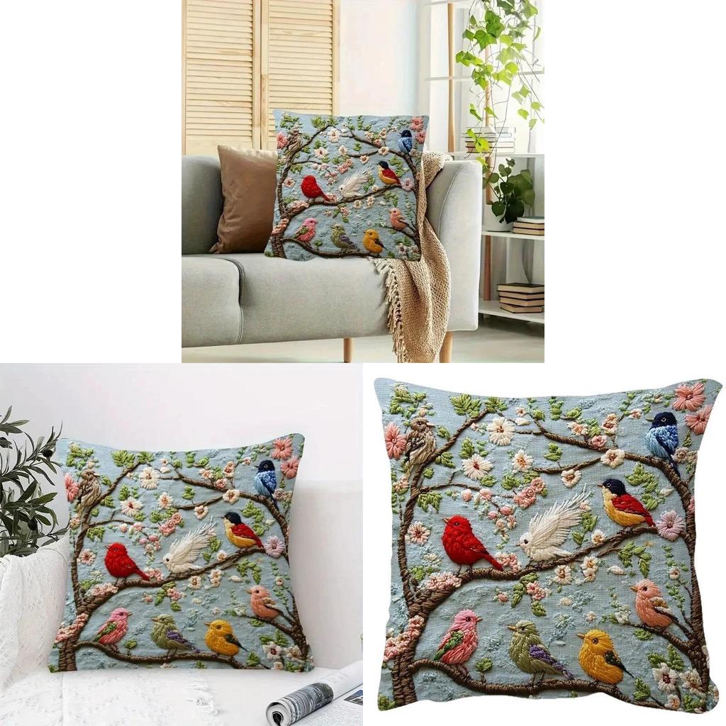 Animal Series Plush Pillow Cover With Digital Print For Living Room Decor