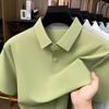 Summer Short Sleevepolo Men's Business Casual Breathable Lapel Collar T-Shirt
