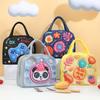HUA 3D Cartoon Children's Lunch Bag Thermal Insulation Aluminum Foil Waterproof Oxford Cloth Bento Bag Portable Picnic Tote Bag