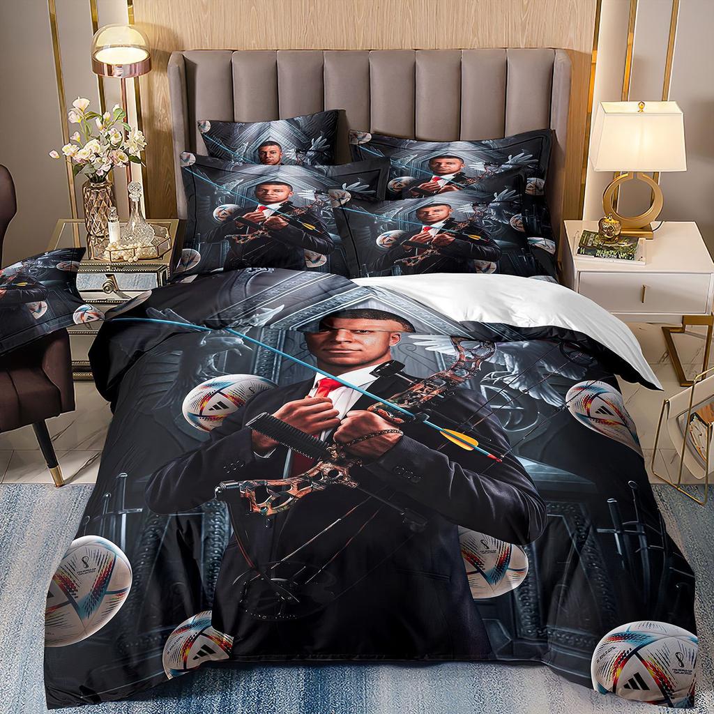 3D Dreiteilige Bettwäsche 3D Digitaldruck Weltmeisterschaft
