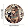 Egyptian Queen Black Cat Iron Wall Art Modern Metal Decor