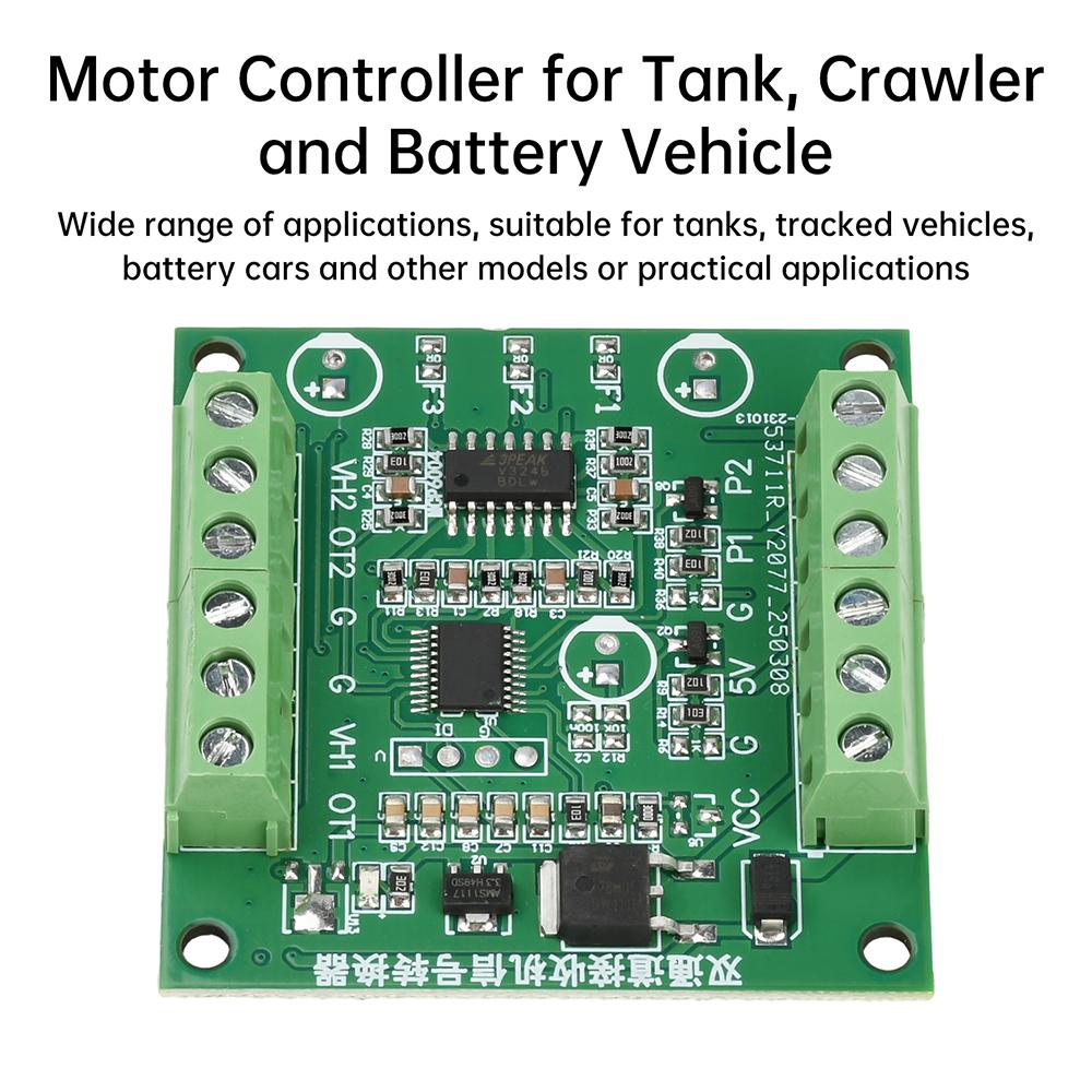 PWM To Voltage Servo Power Supply Dual-channel Receiver Signal Converter For RC Crawler Motor Controller Tank Electric Vehicle