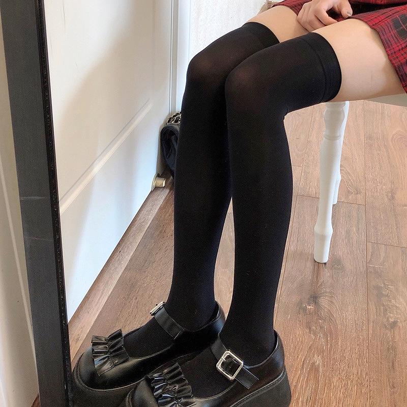 Women's Japanese Coser Over-the-Knee Slimming White Stockings