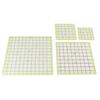 4pcs Acrylic Quilting Ruler Quadrate Grid Lines Double Color Clear Ironing Ruler for Cutting Fabric