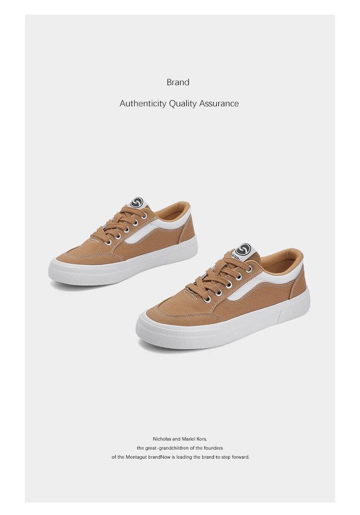 2026 Spring Men's Patchwork Cloth Shoes: Trendy, Breathable, Low-Top, Flat Bottom Lace-Up Board Shoes