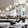 Décorations de Noël 12 petits flocons de neige 3D avec ficelle en carton et décoration à tirer