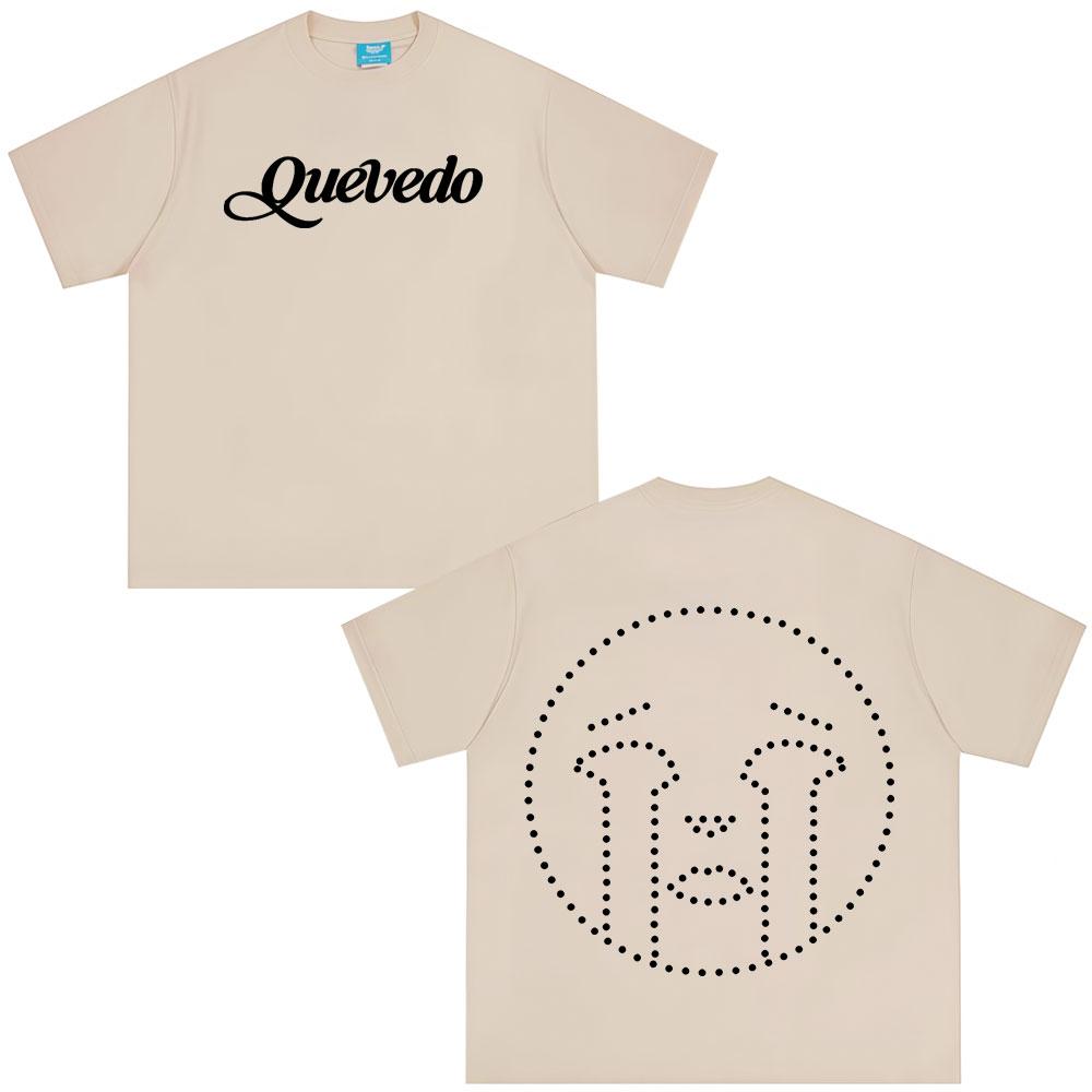 Rapper Quevedo Buenas Noches T Shirts Men's Women High Quality Cotton Short Sleeve T-shirts Fashion Oversized T-shirt Streetwear