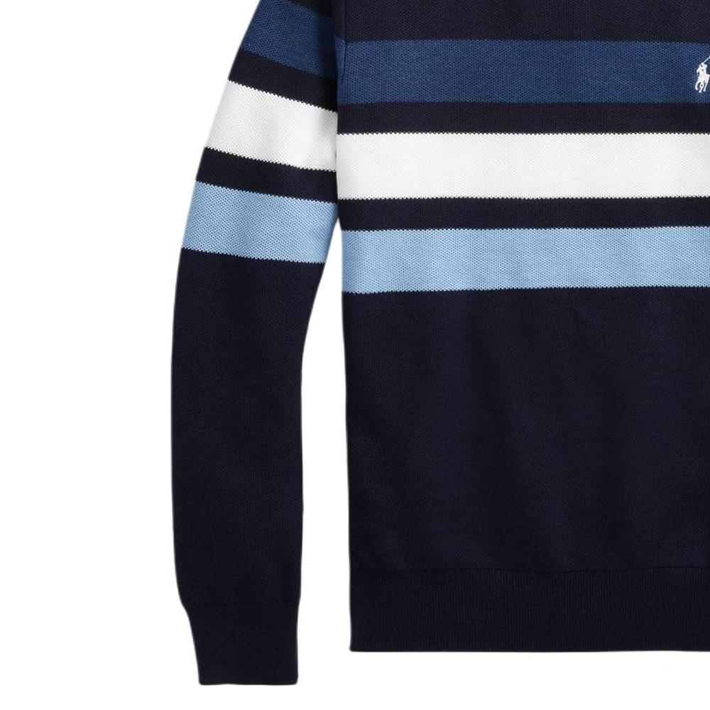 Polo Ralph Lauren Standard Fit Striped Cotton Mesh Knit Top Men Tops MNPOSWE16820678-410
