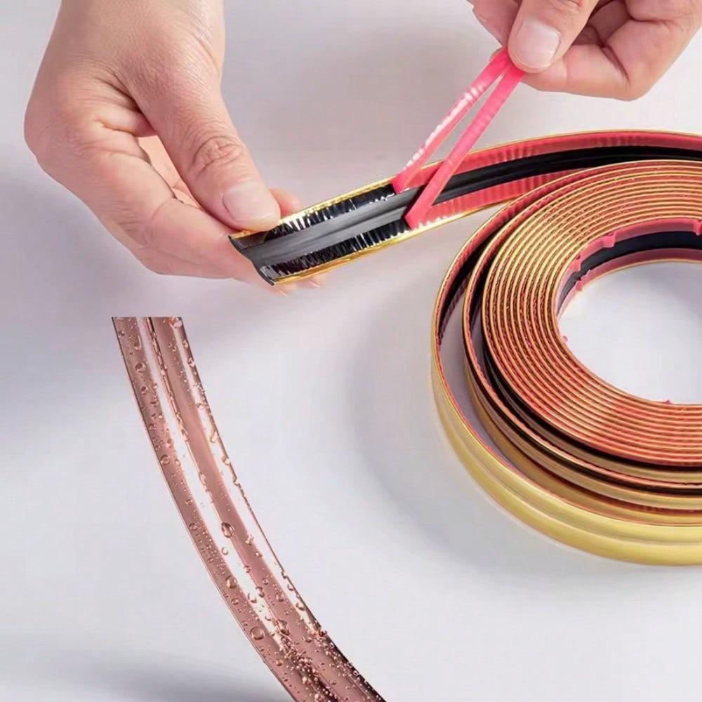 1pc 3m/118.11in Self Adhesive Wall Tape Protector Trim Wall Corner Guard Edge Stick Molding Trim Windows Tables Countertop Frame