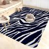 Black White Print Zebra Floor Mat INS Style Soft Bedroom Floor House Laundry Room Mat Anti-skid Bedside Area Rugs