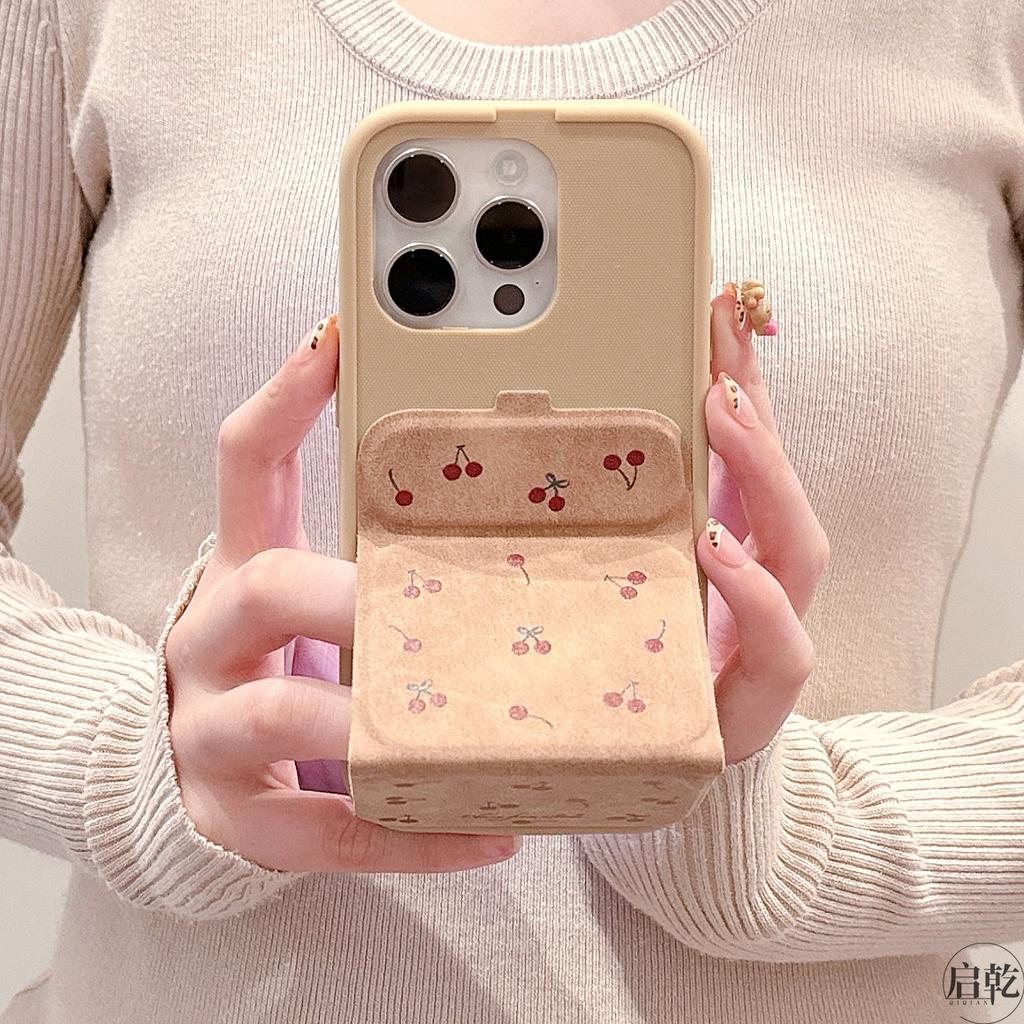 Składana podstawka magnetyczna Flip Cherry do etui na telefon IPhone16/15 dla Apple 14/13promax