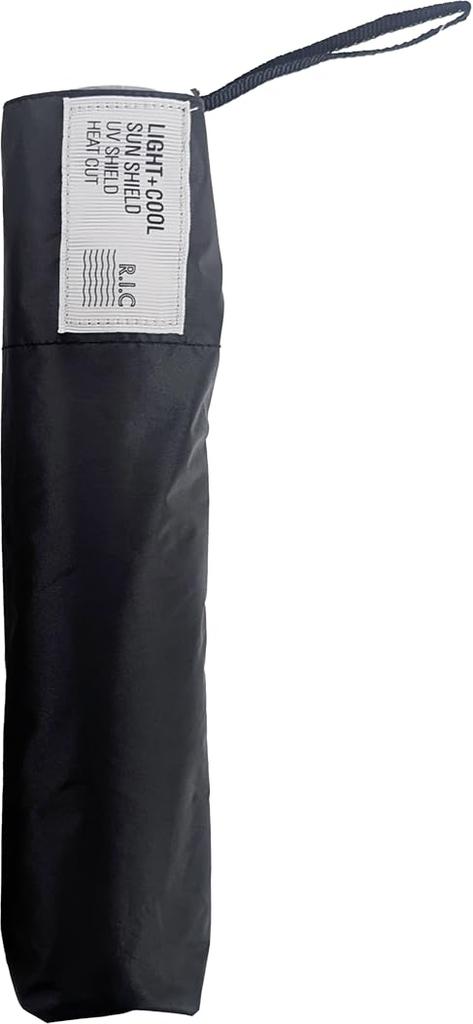 Rose Sangyo 60cm Lightweight Folding Umbrella for Sun and Carbon 61601201 Men's Rain, Black,