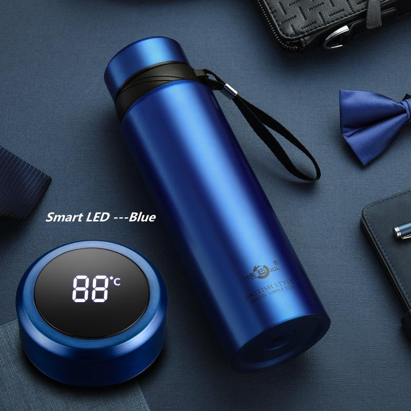420-1500ml Große Kapazität Vakuum LED Smart Temperatur Digitalanzeige Thermosflasche Thermoskanne für Tee Wasserflasche Kalt/Warm halten