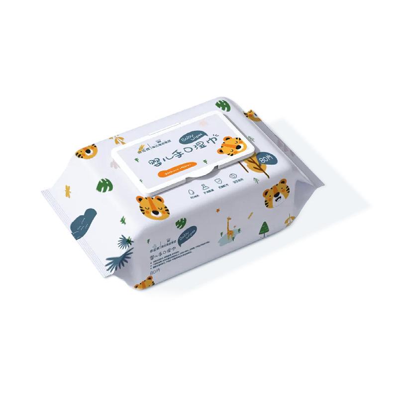 Haisihainuo Alcohol-Free Baby Hand & Mouth Wipes, 80 Large-Size Cleansing Wipes