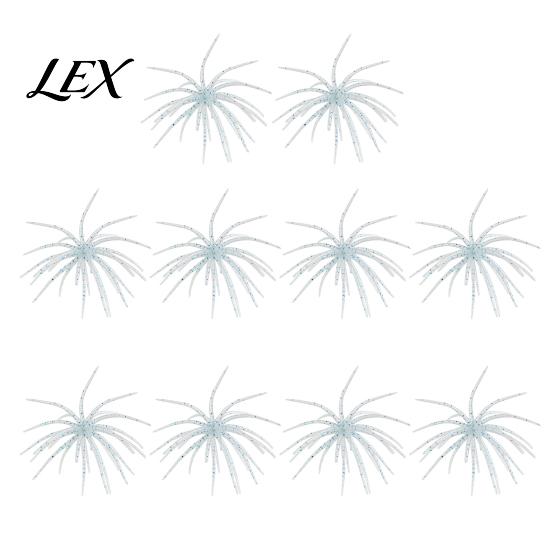 Finesse Rig Soft Plastic Lures Floating Sea Urchin Lures, Highly Elastic TPE Bionic Fishing Baits, for Weed Lines Flexible Realistic Tentacles