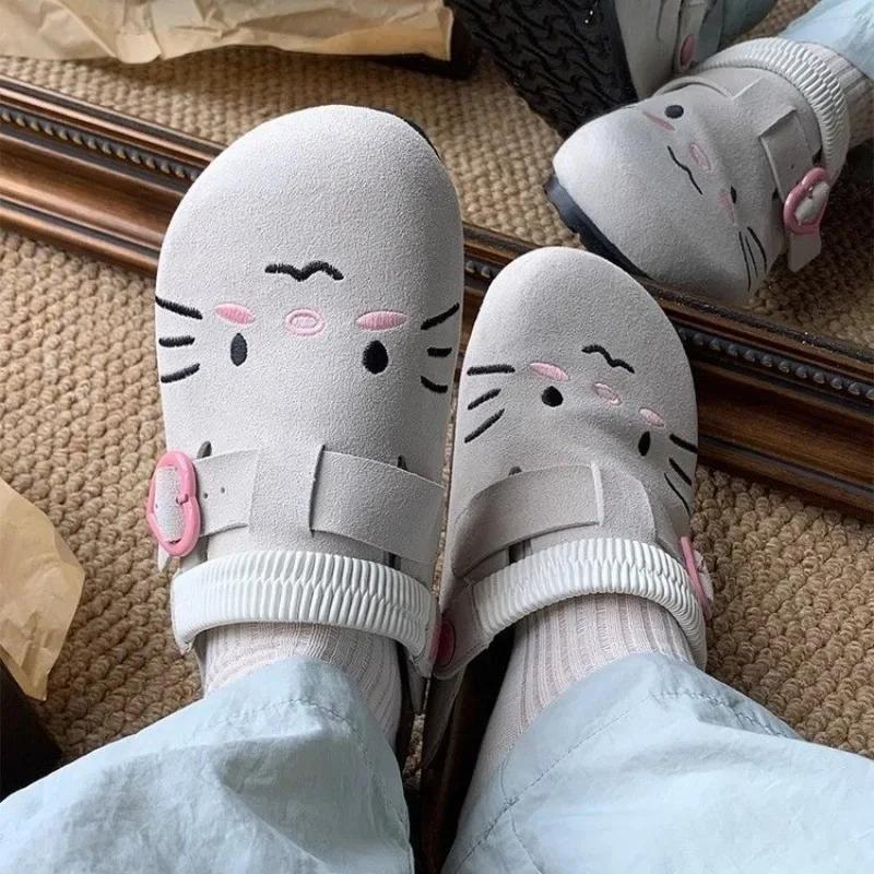 Mode Sommar Damsandaler Urskurna Halkfria Strandtofflor Plattform Herr Casual Slip-on Ballerinaskor Sandal Vattenskor Mode Träskor