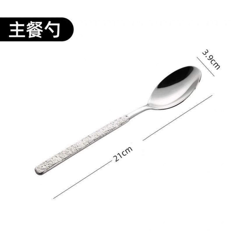 

Посуда в стиле легкой роскоши, высокая ценность, креативный набор столовых приборов «рок», бытовой, набор ножа и вилки для стейка, высококачественная нержавеющая сталь, набор из трех предметов для западной кухни