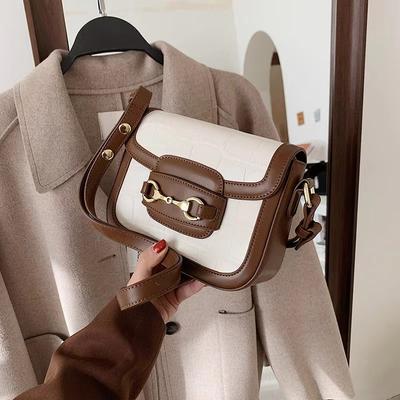 Bags Women'S Fashion Textured Shoulder Small Square Bag Foreign Style Stone Pattern Messenger Bag