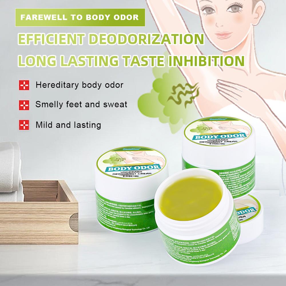 Sumifun 10/20/50 ML Relieve Body Odor Herbal Ointment Underarm Sweat Odor Removal Lasting Deodorizer Eliminate Bad Smell Antiperspirants