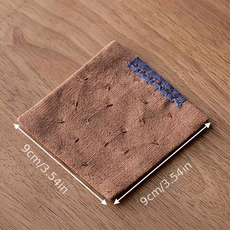 1Pc Old - Style Sewn Cloth Coaster - Insulation Mat for Teapot, Vintage Fabric for Tea Ceremony