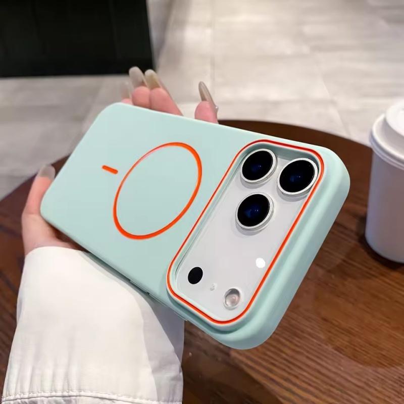 Husa Simplă Ultra-subțire Pentru Telefon Magnetic Pentru iPhone 11 12 13 14 15 16 17 Pro Max 17 Air Încărcare Wireless Husă Moale Mată Pentru Telefon