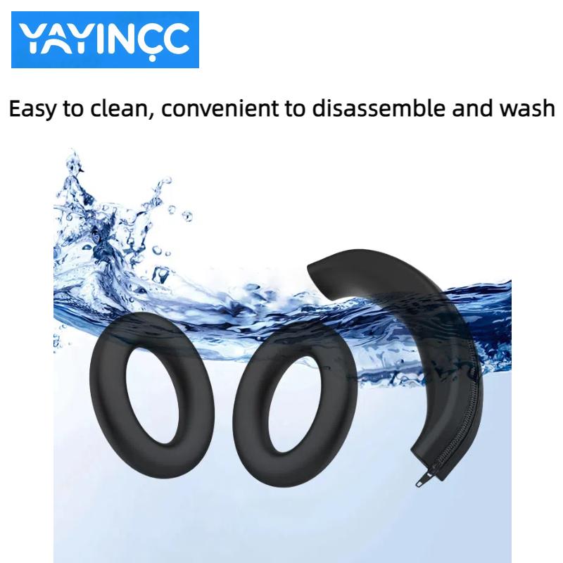 YAYINCC for Bose QC15 QC25 QC35 QC45 earphones Silicone ear cap/zipper head beam protective cover not afraid of peeling off skin