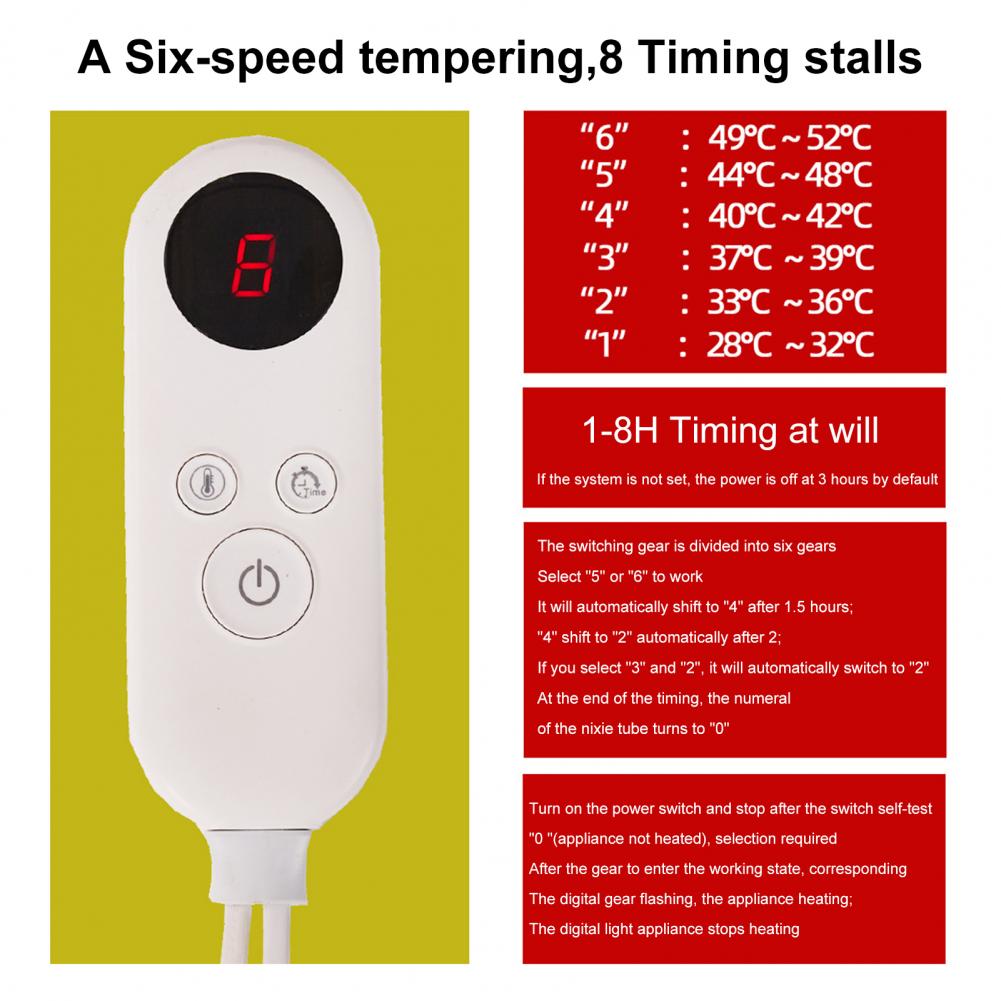 Winter Heated Blanket Sleep Covering Flannel Electric Blanket Thicker Heater Double Body Warmer Quilt Couch Blanket US Plug