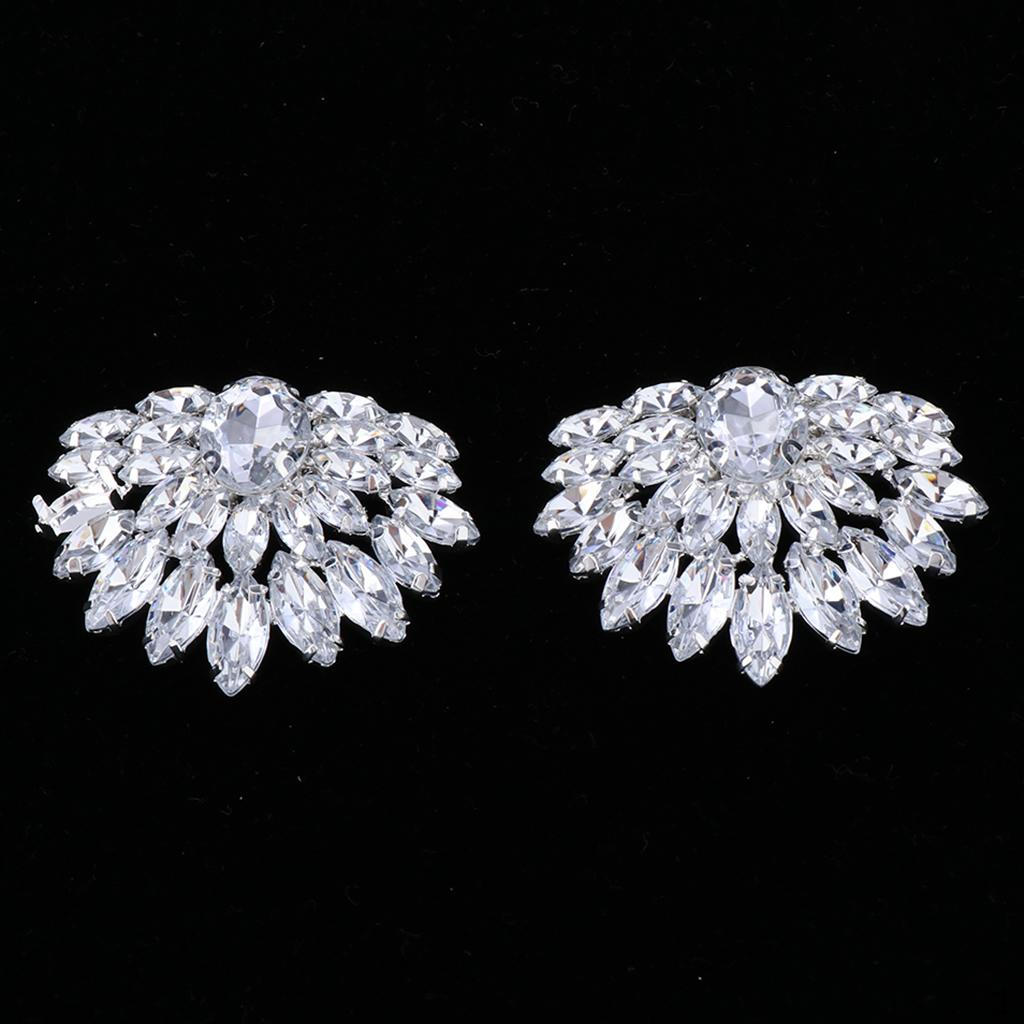 of Ladies Rhinestone Shoe Clips Jewelry for Shoes, Bags, Hats,
