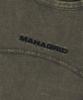MAHAGRID Washed Curved Tee Charcoal(Mg2Fmft588A)