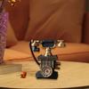 Antike Drehwahltelefon-Replikate Harz-Telefonmodell Statue Ornament Für Bücherregale Tisch Vintage Innenraumakzent