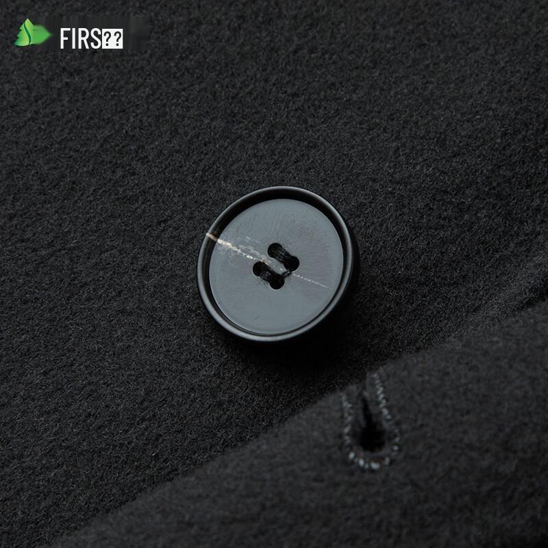 Shanshan Men's Mid-Length Wool Blend Double-Faced Coat