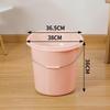 HANDUNYOU Extra Large Pink Plastic Household Bucket & Basin Set, 5-Pack