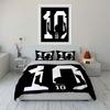 Silhouettes with "Messi 10". Bedding sets Duvet cover sets Duvet covers Pillowcases(1 * Duvet Cover 2 * Pillowcases without duvet insert)