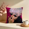 Fashion JJujutsu Kaisenes Cushion Cover Stylish Washable Pillow Cover Ideal for Couch Bedroom Car Decoration