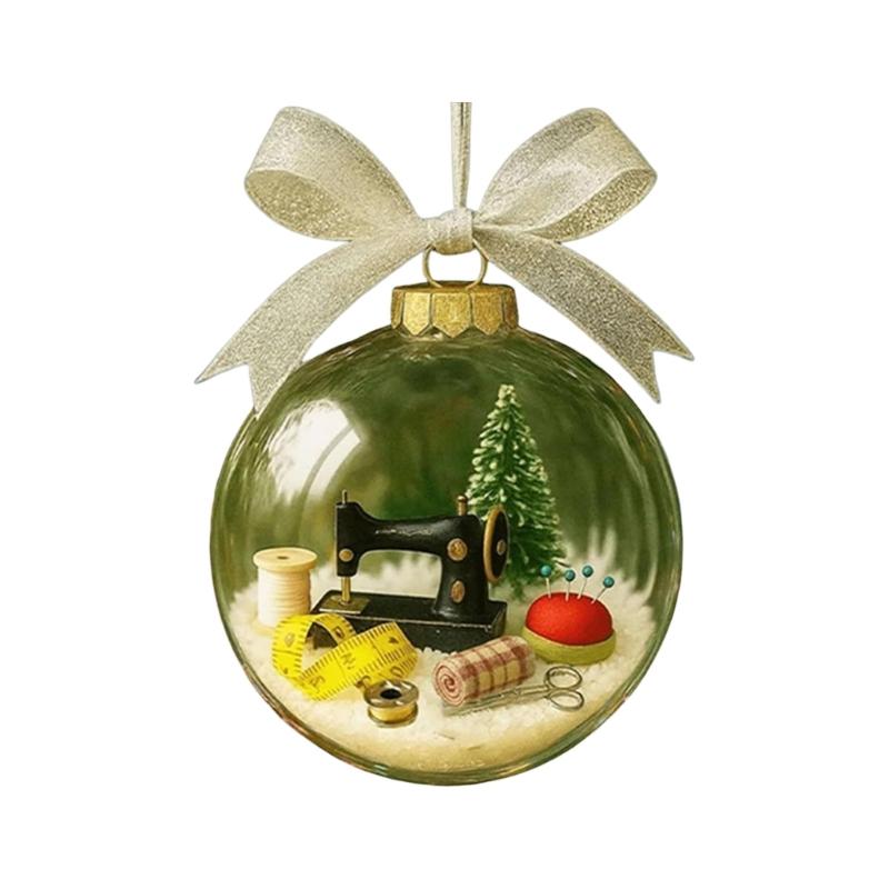  Elegant Christmas Sewing Balls  Hanging Baubles Perfect For Tree Decoration In Homes Offices And Store