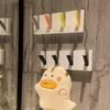 Four-grid Wall Mounted Hanger Punch Free Sundries Storage Hooks  for Hair Accessories
