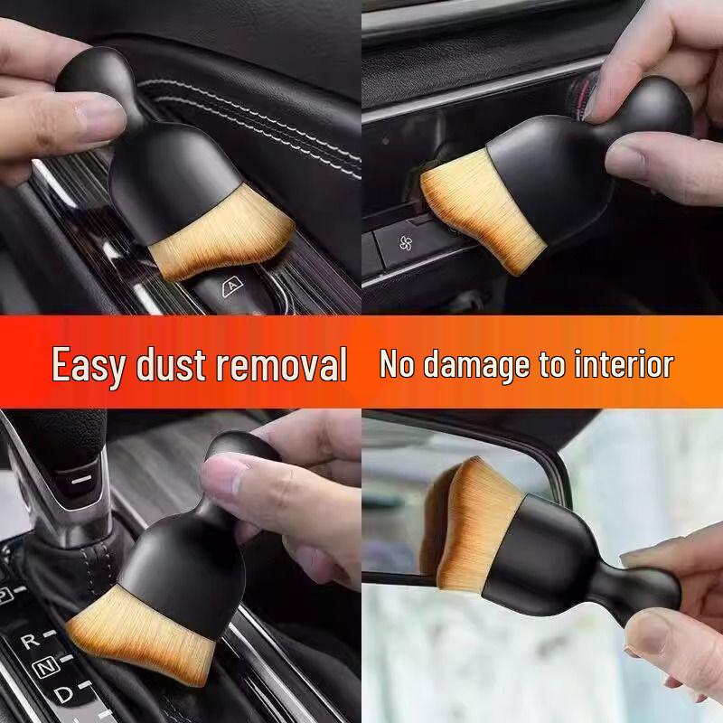 Car Interior Cleaning Kit: Vent Brush, Wash Brush, Soft Bristle Brush, Dust Removal Crevice Brush
