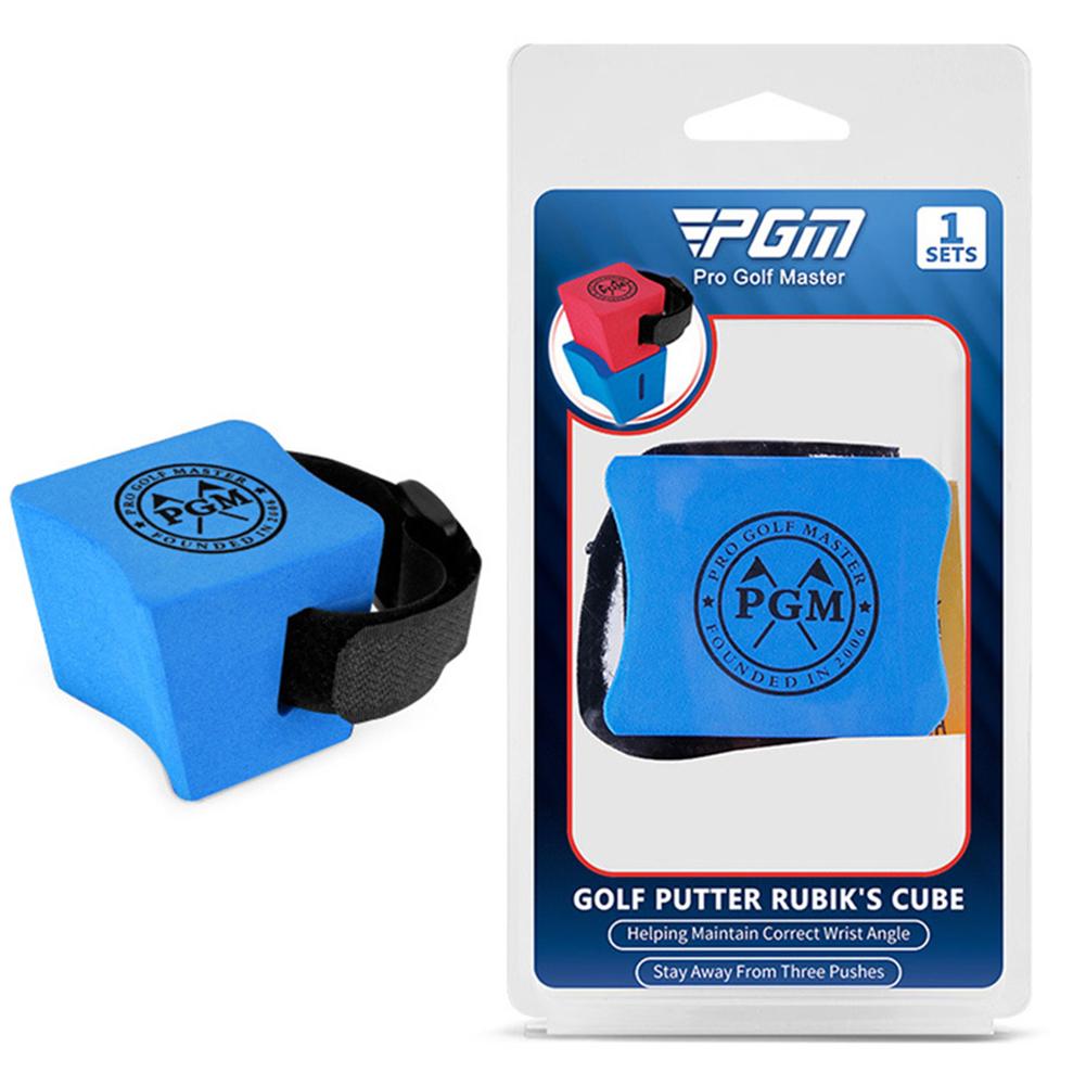 

Golf Putting Trainer EVA Sponge Assistant Stabilizing Wrist Holder Golf Putter Practice Aids Beginners Equipment Pose Corrector синій
