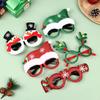 Christmas Decorations New Year Photo Prop Santa Claus Glasses Elk Christmas Glasses Frame Xmas Tree