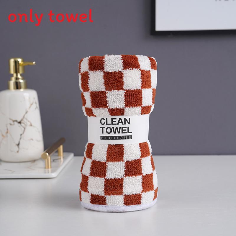 Coral Fleece Face Towel For Home Use Thick Absorbent Soft Adults Gift Collection
