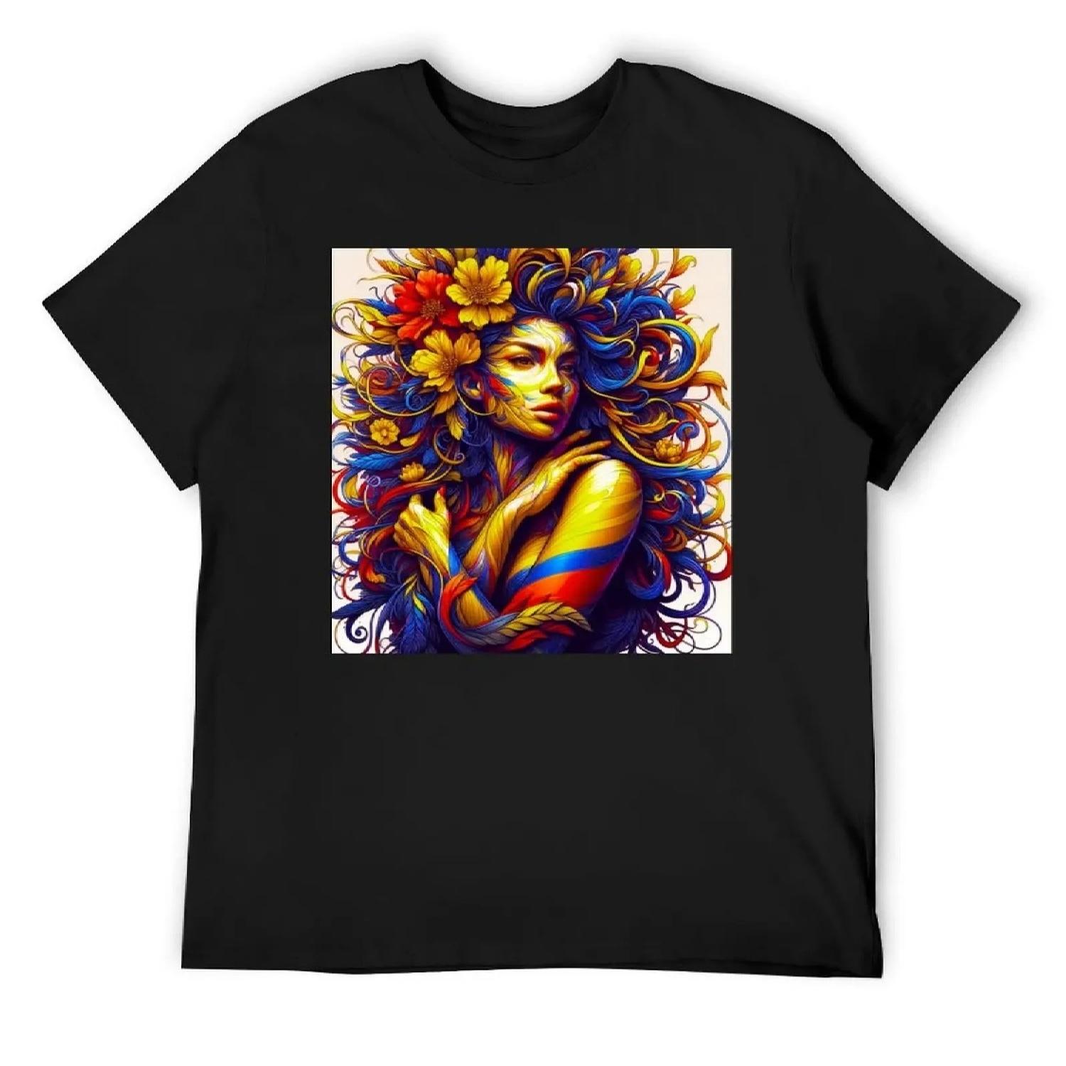 

Colombian Beauty T-Shirt plus size tops basketball graphic tees cute clothes man t shirt mens plain t shirts S різнокольоровий