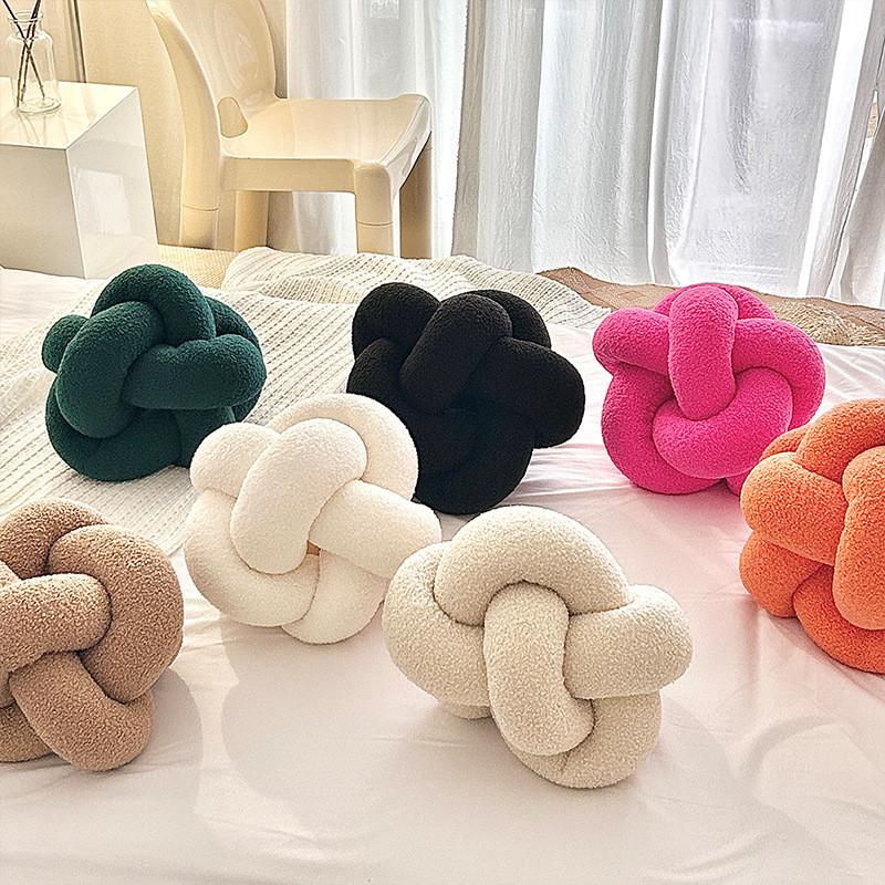 Federa per Cuscino Annodata Minimalista Moderna Cuscino con Morbido Cotone PP per Decorazione Soggiorno