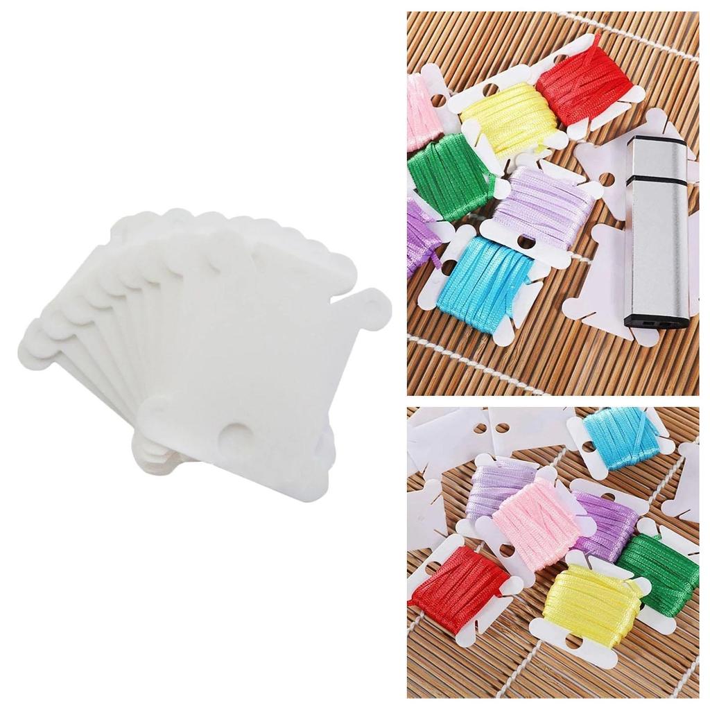 200 Pieces Cardboard Floss Bobbins DIY Sewing Storage Sewing Organization